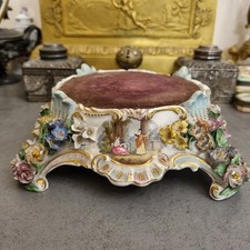 Socle porcelaine 19ème. Meissen ? Berlin ? Porzellan CARL THIEME DRESDEN