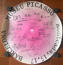 Affiche Exposition MUSEU PABLO PICASSO Barcelona Montcada 61cm 1975