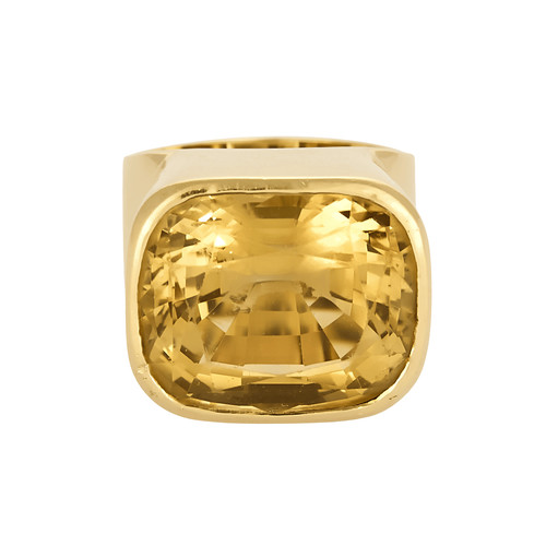 Bague cocktail jaune et - cocktail,