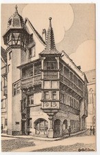 COLMAR - Haut Rhin - CPA 68 - Carte Illustrateur Constant Duval - Maison Pfister