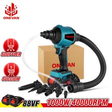 Gonfleur sans fil Pompe à air Souffleur de poussière avec 6 buses pour Makita