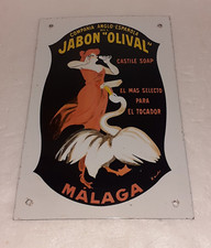 DE CAPPIELLO TRES RARE PETITE PLAQUE, TÔLE EMAILLEE PUB ESPAGNOLE DATANT DE 1911