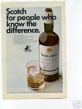 Black & White Scotch Whisky Ad