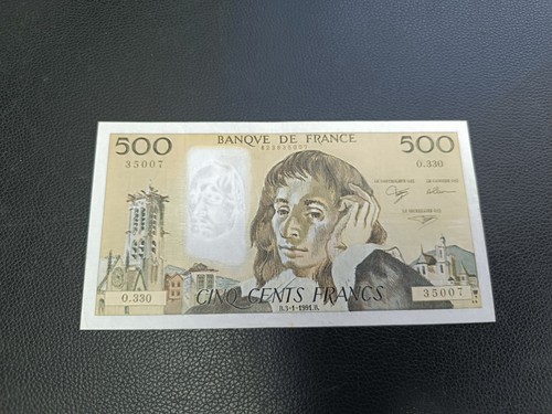 Billet 500 francs pascal - de,