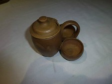 Service à moutarde, salière poivrière en poterie, Teilenco fait main