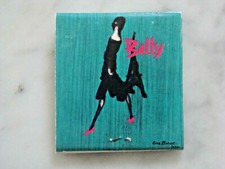ANCIENNE POCHETTE D'ALLUMETTES CHAUSSURES BALLY ILLUSTRATION LISE BERSET 