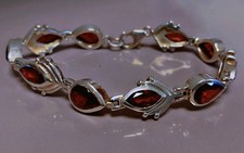 Superbe bracelet argent Grenat