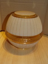 lampe déco en verre granité globe 20 cm de diamètre