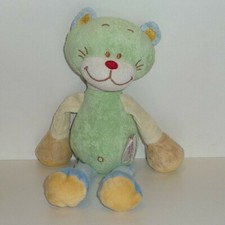 Doudou Chat Bengy - Vert Bleu