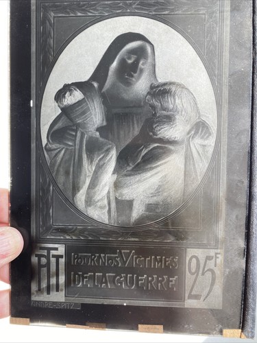 Ancienne plaque verre - , photo