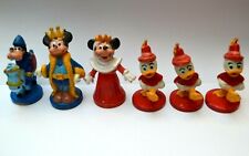 JOUET LOT 6 FIGURINES DISNEY MICKEY MINNIE DINGO RIRI PIECE PION DE JEU D'ECHEC