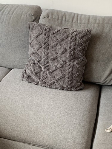 Coussin gris 45x45 décor