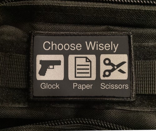 Glock papier ciseaux patch - papier,