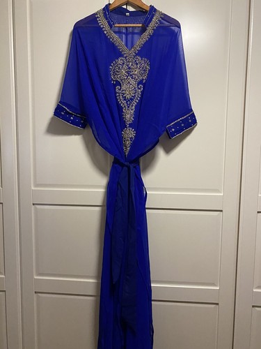 Farasha dres blue kaftan - dres,