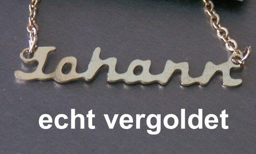 Collier prénom johann or - collier,