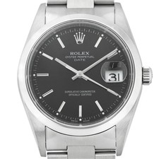 ROLEX Oyster Perpetual Date 15200 automatique noir garantie unisexe