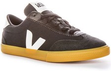 Veja Volley Années 70 Canvas Volleyball Lacets En Noir Et Blanc UK 3 - 8