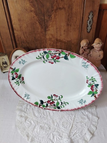 Grand plat ovale - , longwy