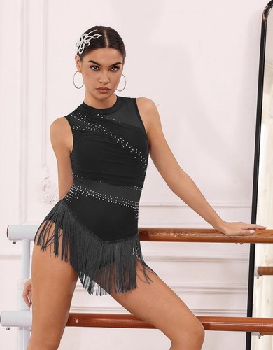 Rhinestone fringe leopard - rhinestone,