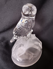 Chouette en cristal d'Arques presse papier figurine