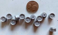 Lot 12 jantes en métal, automobiles, style Campagnolo pour Alfa Romeo GTA 1/43e