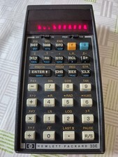 Calculatrice programmable HEWLETT PACKARD HP 33E vintage + étui