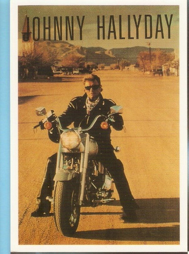 Johnny hallyday carte postale - hallyday,