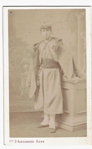Cdv zouaves pontificaux rome - zouaves,