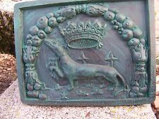 RE0201   BLASON MURAL   HERMINE   MEDIEVAL ARMOIRIE  PIERRE RECONSTITUEE PROMO