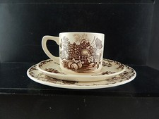 Antique Trio Tasse Thé 2 Plat