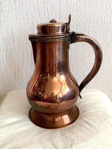 Coquemar pichet en cuivre - coquemar,