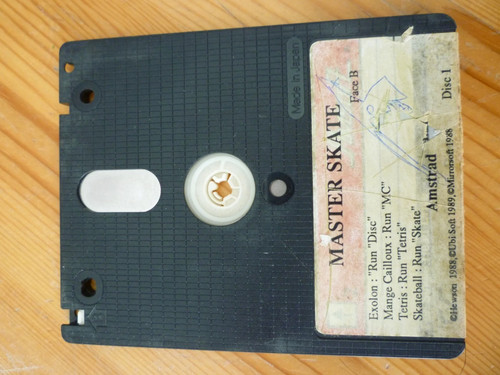 Disquette amstrad master - amstrad, skate