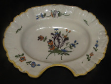 Plat à barbe barbier en faience de Nevers / midi ? 19ème 35cm par 28cm