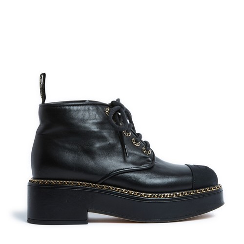 Chanel bottines derbies eu38 - bottines, eu38.5