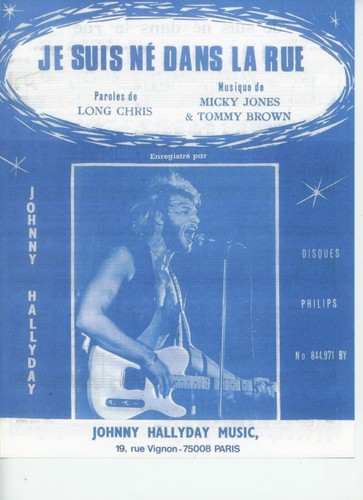 Johnny hallyday partition je - ,