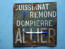 RARE plaque département utilitaire camion immatriculation minéralogique Allier