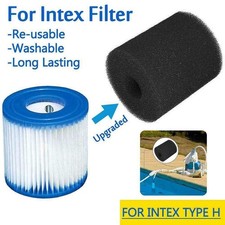 Éponge Filtre Lavable 2PCS Cartouche Réutilisable Piscine pour Intex H
