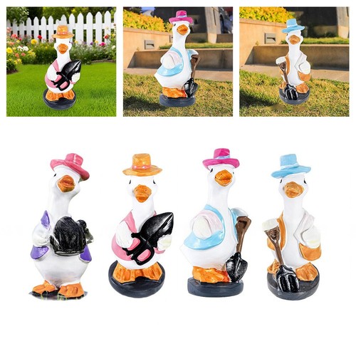 Figurine canard résine - figurine,