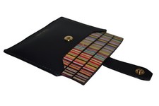 Portefeuille En Cuir Noir