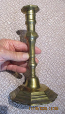 Ancien Bougeoir de table ou Salon en Bronze pour Bougie Style Louis XV