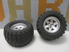 (N5/12) 2 x pneus Lego Technic