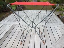 Siege pliant de camping ou peche en toile vintage années 50