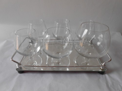 Ancien plateau miroir support - ancien,