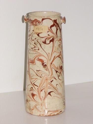Vase conique etiquette 1854 - vase,