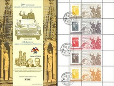 DG12-3C : 2012 - Carnet "50 ans Réconciliation franco-allemande, de Gaulle/Adena