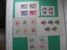 CHINA 1943/46 5 Cte Sets Used on paper ; Nice cancels 23 Stamps  SEE Photos