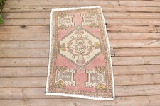 Tapis Vintage 21''x37'' Petit Tapis Porte Tapis 1x3 Noué Main Chaise Tapis 55...