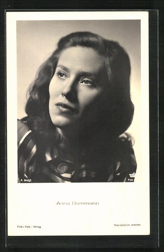 Carte postale actrice - de, l'actrice