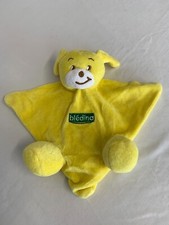 Peluche Doudou plat Ourson Jaune Blédina jeu d'éveil 1er âge PDOU086