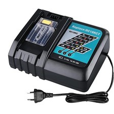 DC18RCT DC18RC 3.0A Chargeur Rapide de Remplacement pour Makita 14.4V-18V Bat...